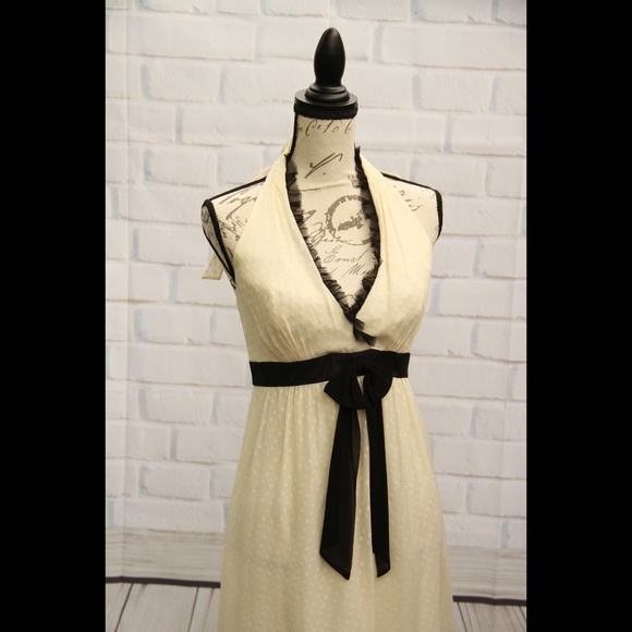 Laundry by Shelli Segal Cream Polka Dot Dress 6 - Picture 8 of 8